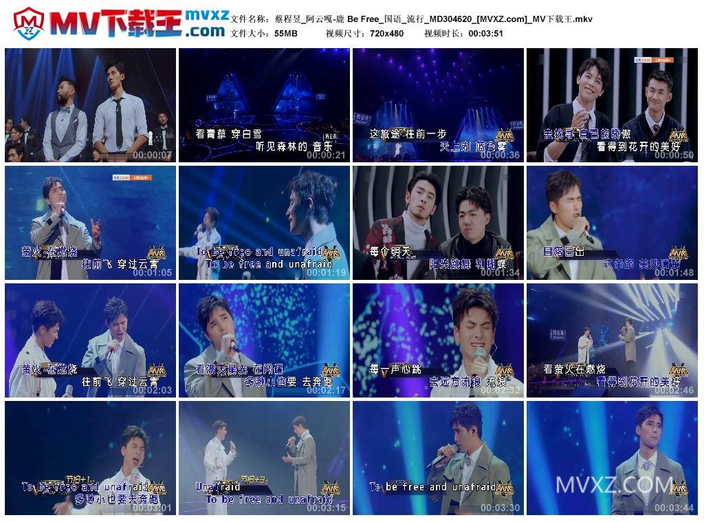 蔡程昱_阿云嘎-鹿 Be Free_国语_流行_MD304620